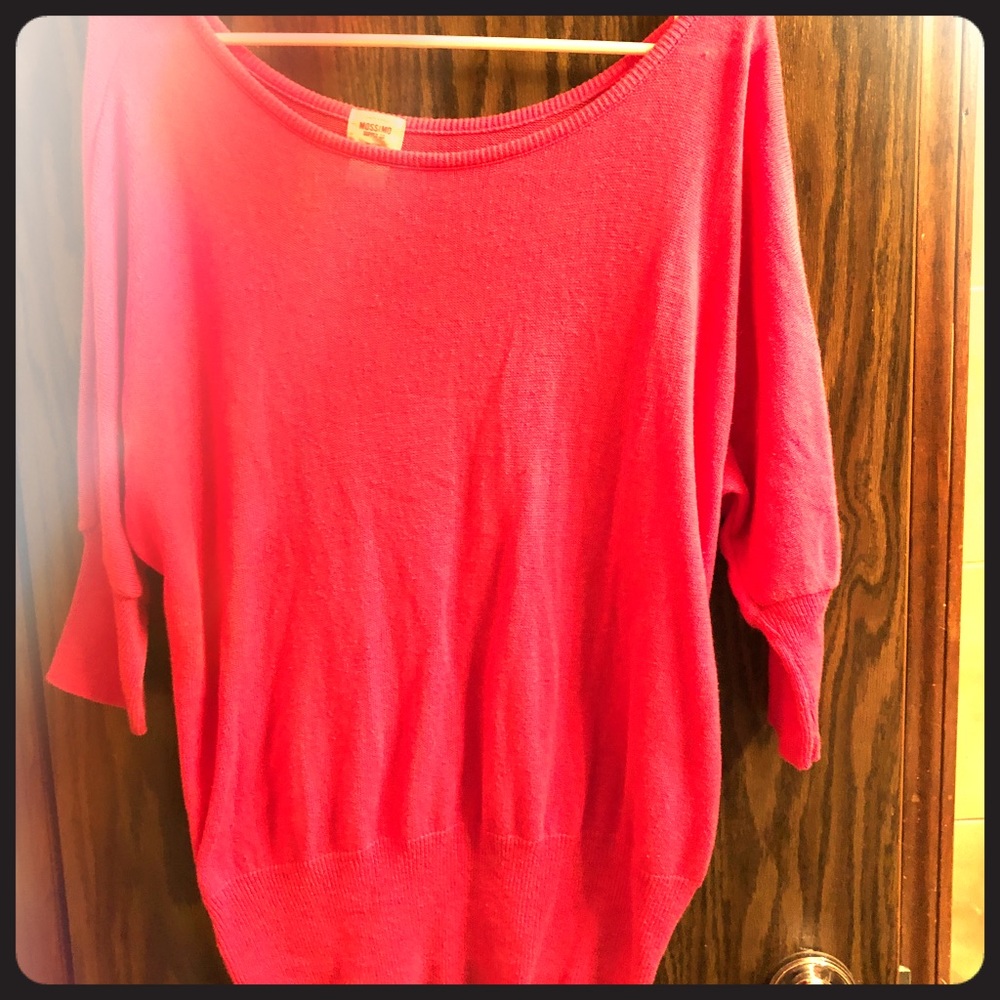 Mossimo sz L pink light weight soft sweater